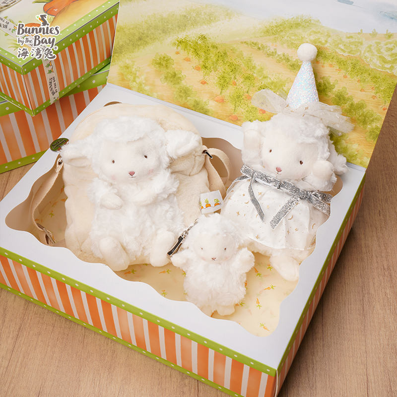 海湾兔Bunnies 可爱小羊玩偶包包挂件毛绒公仔七夕情人节生日礼物
