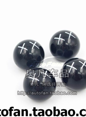 潮牌白色XX车标精致黑色圆形轮胎气门嘴帽气门芯套气门嘴罩
