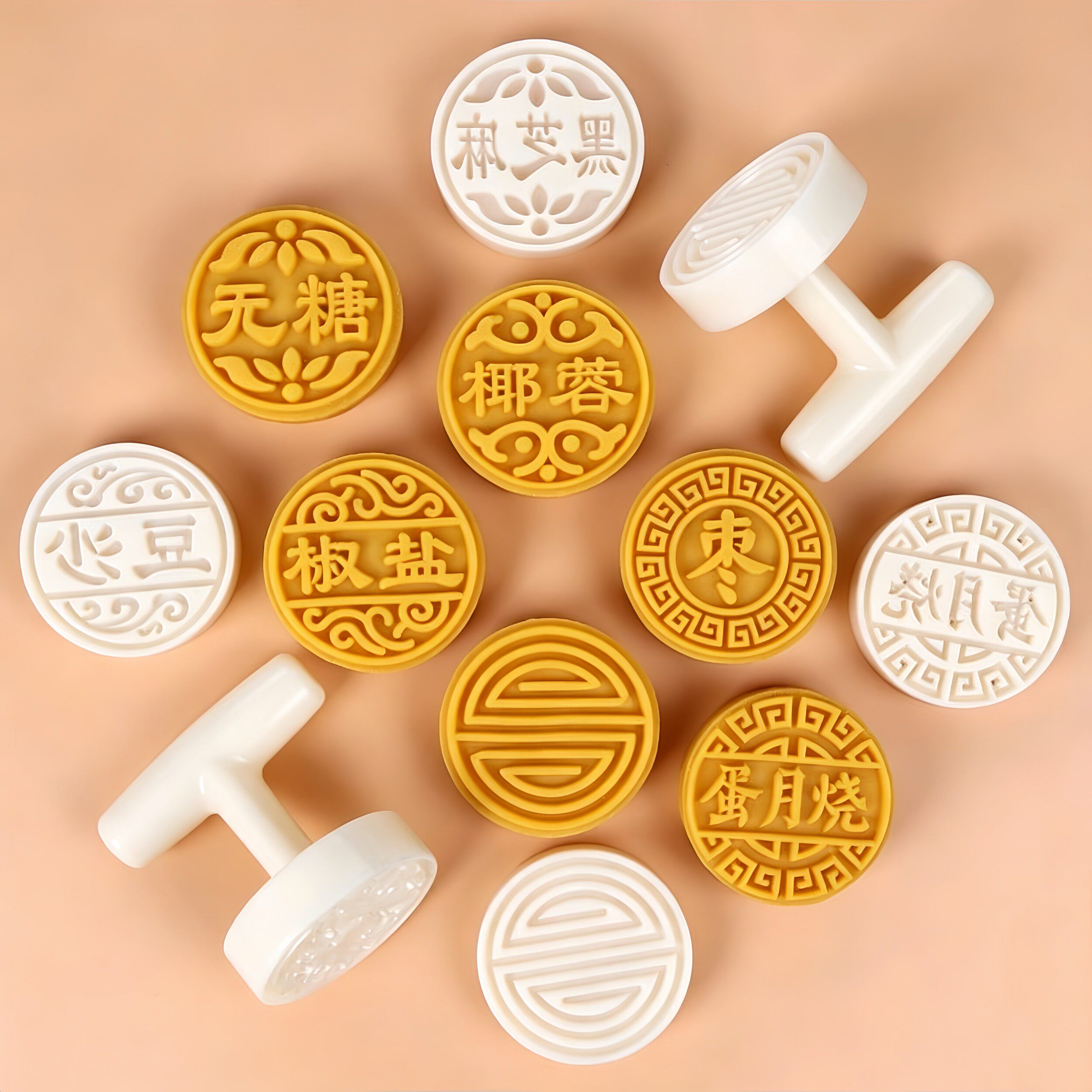 蛋月烧压模2026新款中秋糕点月饼压花工具手压式印章烘焙按压磨具