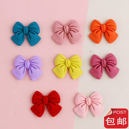 手机壳手工diy材料包蝴蝶结领结仿真奶油胶水晶滴胶树脂饰品配件