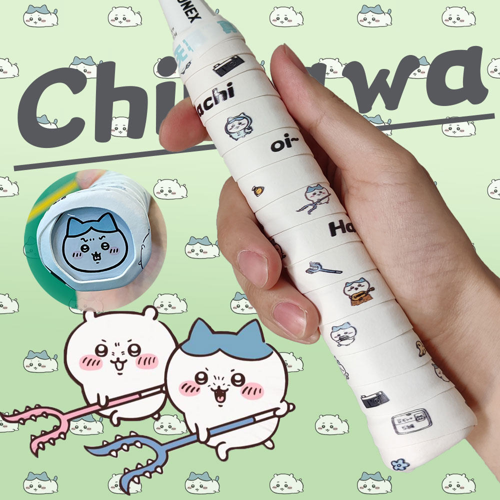 吉伊卡哇羽毛球拍手胶小八chiikawa乌萨奇少女动漫可爱底盖贴图片