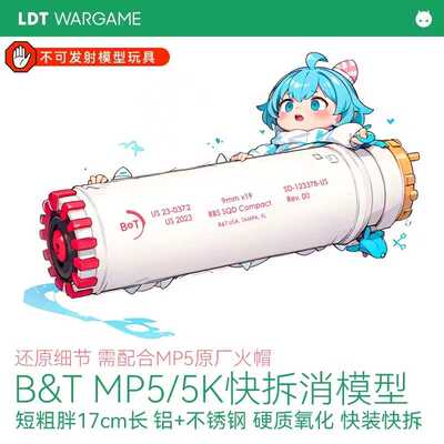 LDT撸蛋堂BT快拆消音器玩具枪