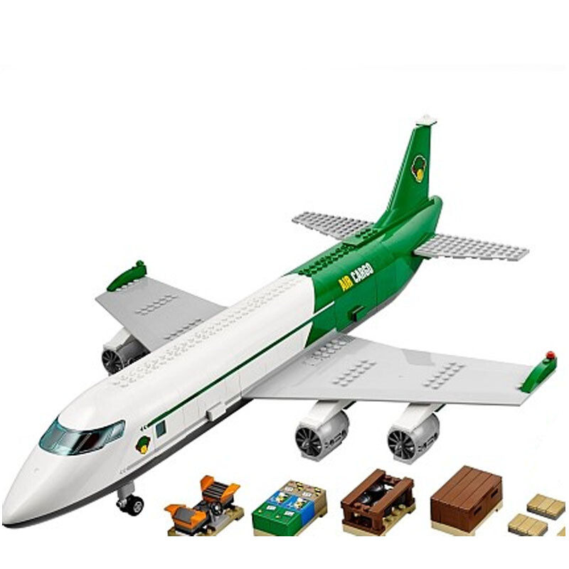 중국 빌딩 블록 도시 시리즈 화물 공항 60022 민간 여객 항공기 대형 항공기 소년 조립 장난감