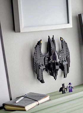 中国积木超级英雄DC蝙蝠翼蝙蝠侠大战小丑76265男孩拼装玩具礼物