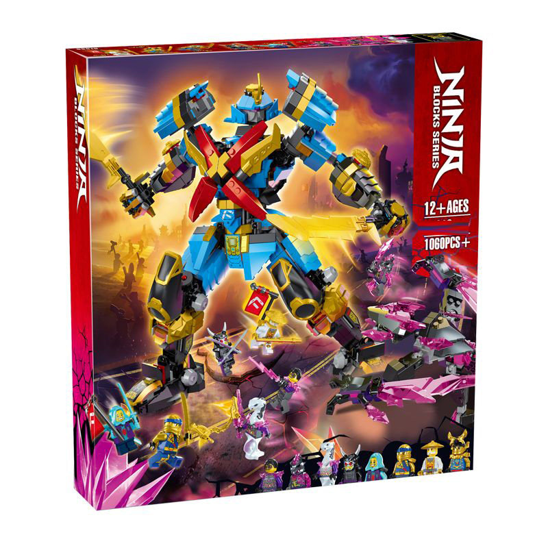 중국 빌딩 블록 NINJAGO 16 JI NIYA의 신비한 전사 X MECHA 71775 소년 교육 조립 장난감