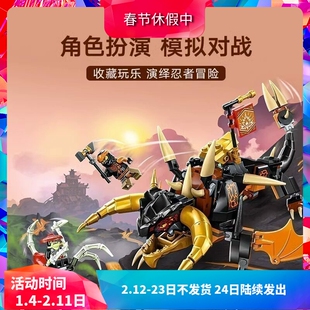 中国积木17季幻影忍者71782寇的土系神龙EVO男孩拼装玩具儿童礼物