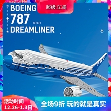 创意波音787梦想客机飞机10177儿童益智拼装中国积木玩具80009