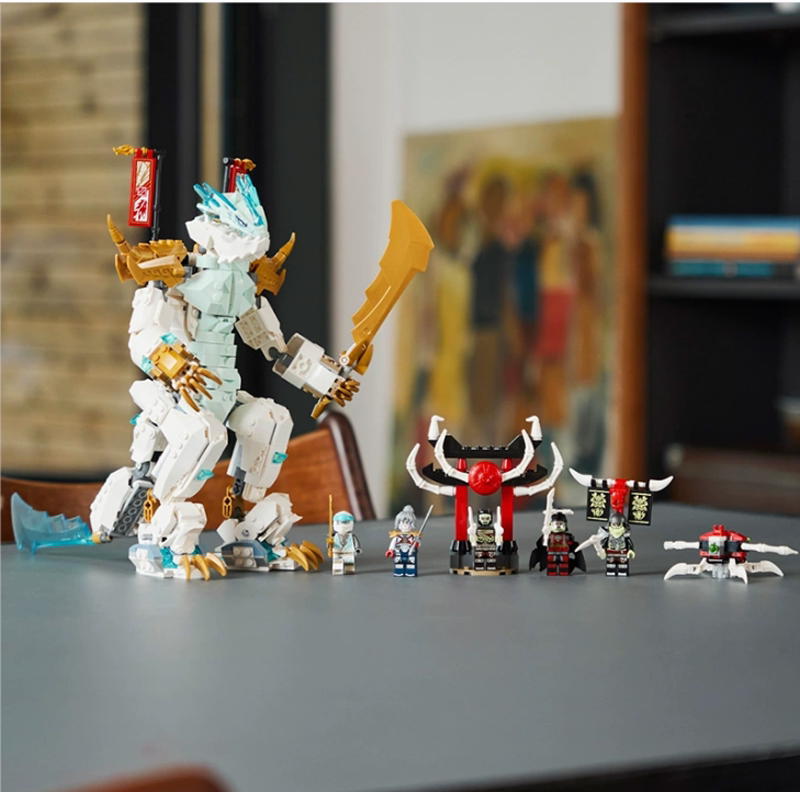 중국 빌딩 블록 71786 NINJAGO 닌자 시리즈 칭찬 아이스 드래곤 소년 조립 어린이 장난감 선물