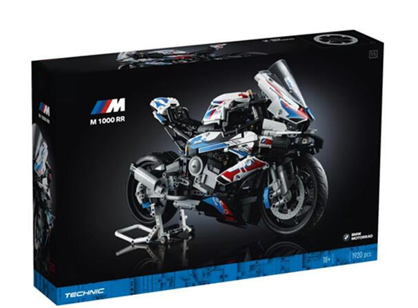 기술 기계 그룹 42130 BMW 오토바이 M1000 RR 중국 빌딩 블록 소년 장난감을 조립하기가 매우 어렵습니다