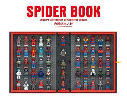 슈퍼 히어로 스파이더 맨 기념 수동 빌딩 블록 책 미니 피겨 소년 조립 어린이 장난감의 중국어 완전한 세트 1461