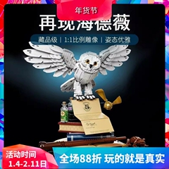 中国积木哈利波特经典藏品海德薇猫头鹰76391儿童拼装玩具礼物