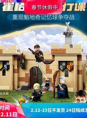 中国积木76395哈利波特霍格沃茨第一节飞行课儿童拼装玩具60136