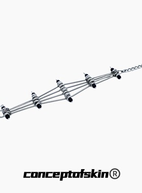 【明星同款】conceptofskin秋季大地之狮 尖塔线条手链