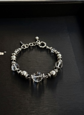 conceptofskin新品极速地壳水晶冰冰透手链百搭原创设计配饰