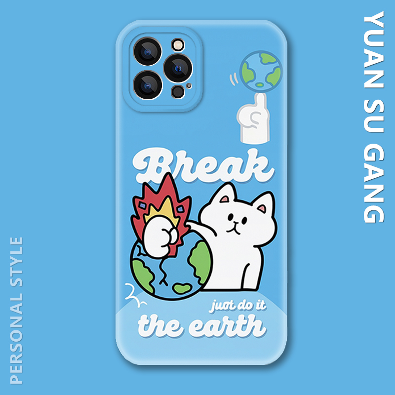 一拳打爆~可爱卡通猫咪适用iPhone17Air苹果16promax手机壳小米15华为P70菲林硬OPPO软vivoX200荣耀300一加14