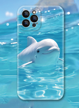 海豚~浪漫大海菲林适用iPhone17Air苹果16promax手机壳P70华为nova13红米k80硬OPPOreno14一加软vivoX200荣耀