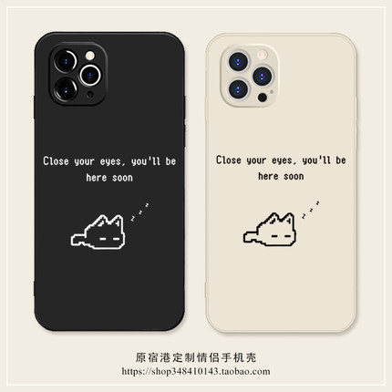 瞌睡小猫手机壳适用iphone16promax苹果17Air可爱P70华为mate60简约vivox200s像素小米15荣耀300硅胶oppo一加
