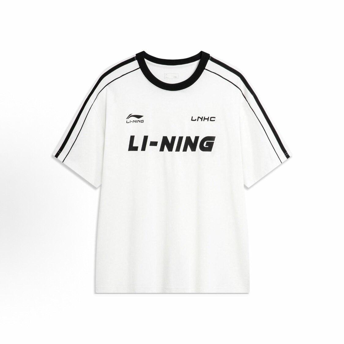 LiNing李宁运动生活系列美式字母印花圆领舒适夏日短袖T恤AHSU657