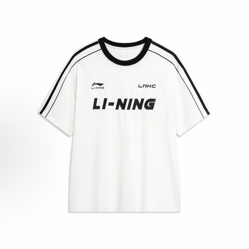 LiNing李宁运动生活系列美式字母印花圆领舒适夏日短袖T恤AHSU657