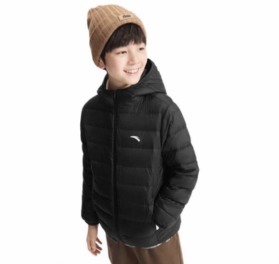 安踏儿童男童女童羽绒服2025冬季新款保暖防风男孩女孩轻薄羽绒服