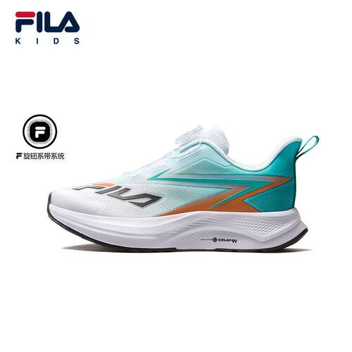 FILA KIDS斐乐旋钮闪电跑运动鞋夏季款男女大童跑步鞋K55B622101F