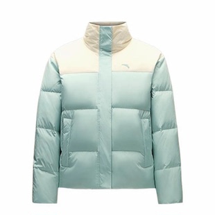 安踏糯米羽绒服丨三防面包服女冬季新款保暖防风宽松立领运动外套