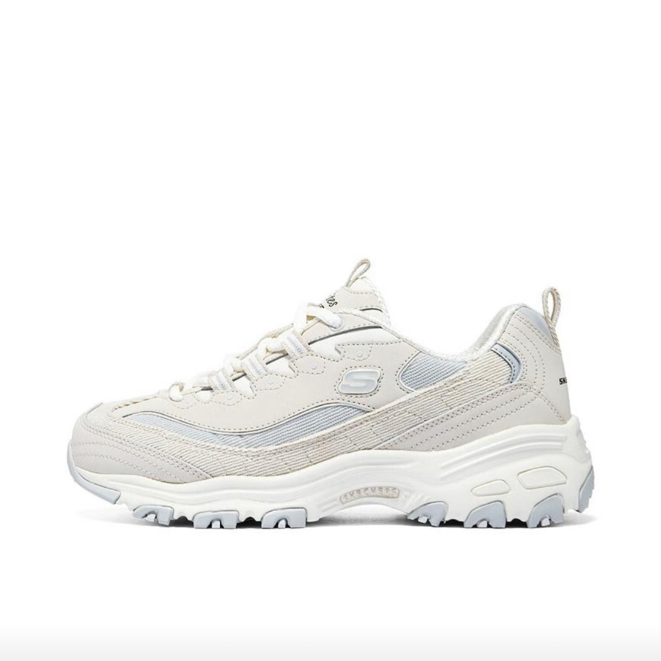 Skechers/斯凯奇 D'Lites 1.0 厚底增高复古老爹鞋 女款/鲜芋奶冻