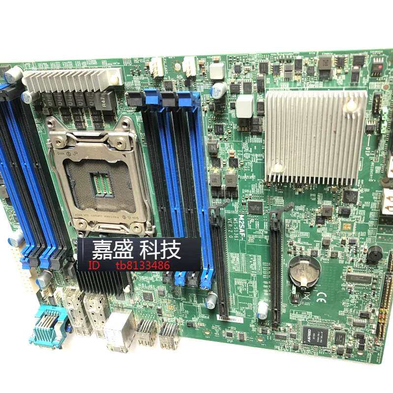 微星MS-S1361 M2SAF 服务器主板C602 2011针 双万兆光纤 可测试议