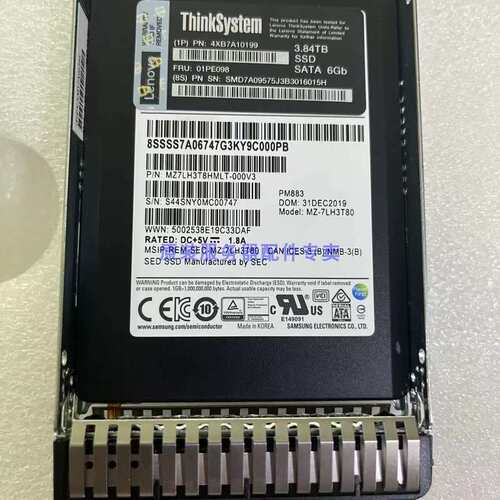4XB7A10199 01PE098 3.84TB 2.5 SATA PM883服务器固态硬盘议价