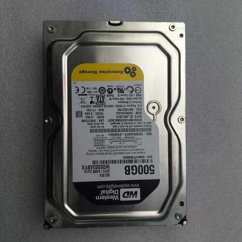 WD/西部数据WD5003YX-01WERA 1 500G 企业级服务器黑硬盘771702议