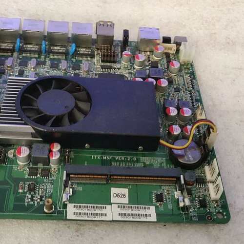 NAS黑群晖软路由主板 ITX-M5F DDR3内存 板载集成CPU 5网口议价