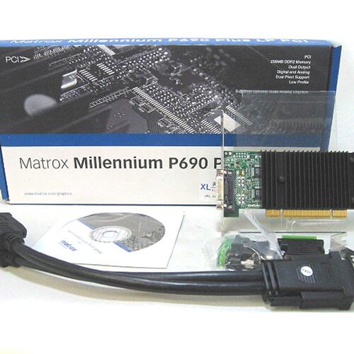 Matrox P690 Plus LP PCI，P69-MDDP256LAUF，PCI接口，盒装议价