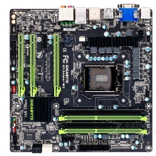 没上过机 G1.SNIPER M3 1155 主板 Z77 M-ATX 小板议价