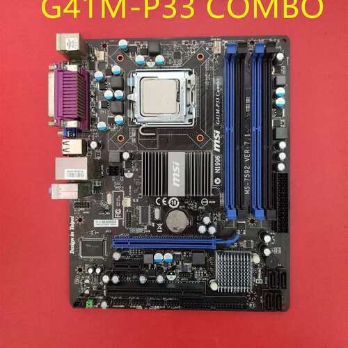 G41M-P33 P43 Combo主板DDR2和DDR3内存都有 MS-7592 VER:7.1议价