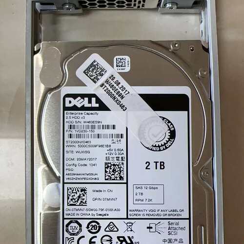 / 2TB SAS 12G 2.5寸 0TMVN7 ST2000NX0463 2T 硬盘 议价