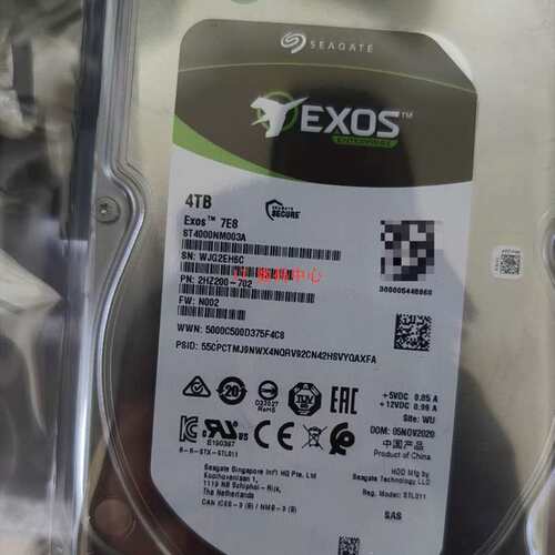 EXOS 7E8 ST4000NM003A 2HZ200 4T SAS 3.5 12G 硬盘议价