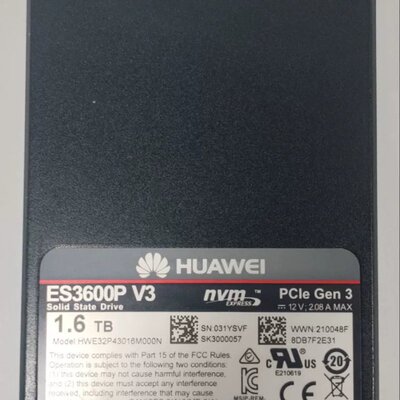 ES3600P V3 1.6T NVME HWE32P43016M00N 02311MRY 2.5议价