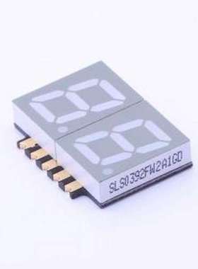 SLS0392FW2A1GD LED数码管 2位0.39英寸白色数码管 共阳极 SMD