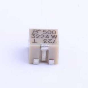 3224W-1-500E 可调电阻/电位器 50Ω ±10% SMD-3P,4.8x3.5mm