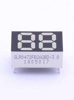 SLR0472FB2A2BD-3.8 LED数码管 2位0.47英寸蓝色数码管 共阳极 插