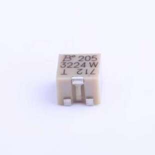 3224W-1-205E 可调电阻/电位器 2MΩ ±10% SMD-3P,4.8x3.5mm
