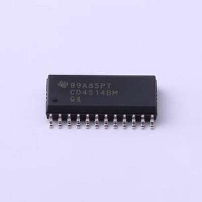 CD4514BM96 信号开关/编解码器/多路复用器 CD4514BM96 SOIC-24-3