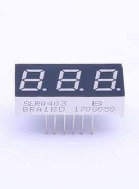 SLR0403BRA1BD LED数码管 3位0.4英寸红色数码管 共阳极 插件