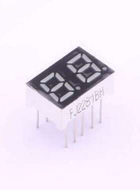 FJ2281BH 纯红 LED数码管 2位0.28英寸红色数码管 共阳极 插件