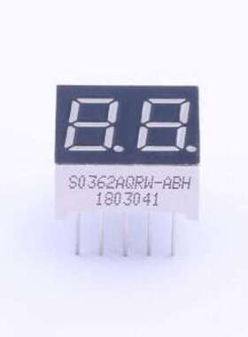 S0362AQRW-ABH LED数码管 2位0.36英寸红色数码管 共阳极 插件