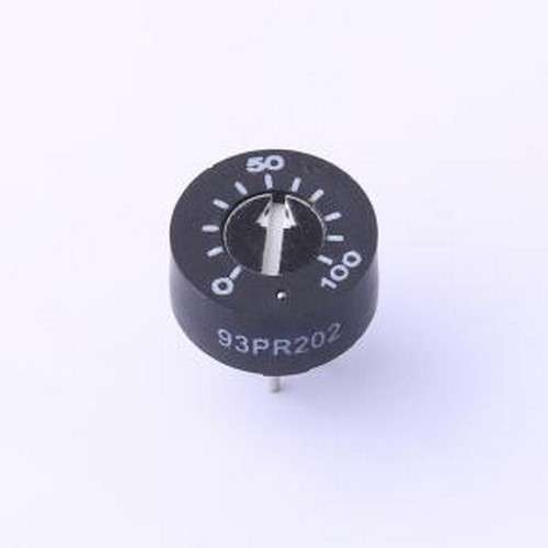 93PR-1-202 可调电阻/电位器 2kΩ ±10% 插件