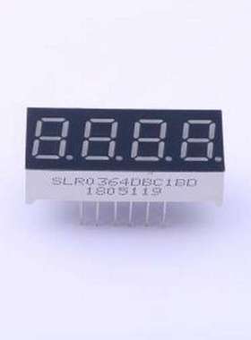 SLR0364DBC1BD LED数码管 4位0.36英寸蓝色数码管 共阴极 插件