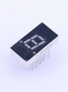 FJ3101AH LED数码管 1位0.3英寸共阴红光 1、6公共脚 左右脚 数码