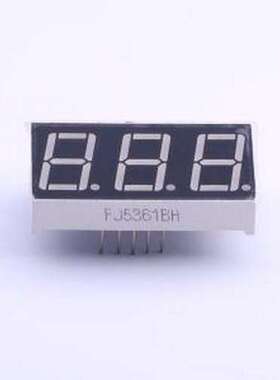 FJ5361BH LED数码管 3位0.56英寸红色数码管 共阳极 插件