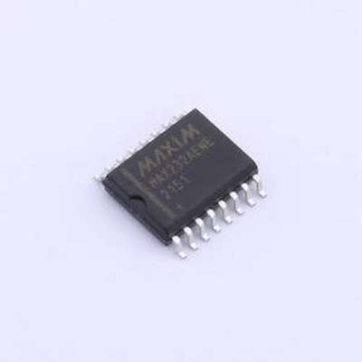 MAX232AEWE+ RS232芯片 +5V-Powered, Multichannel RS-232 Drive